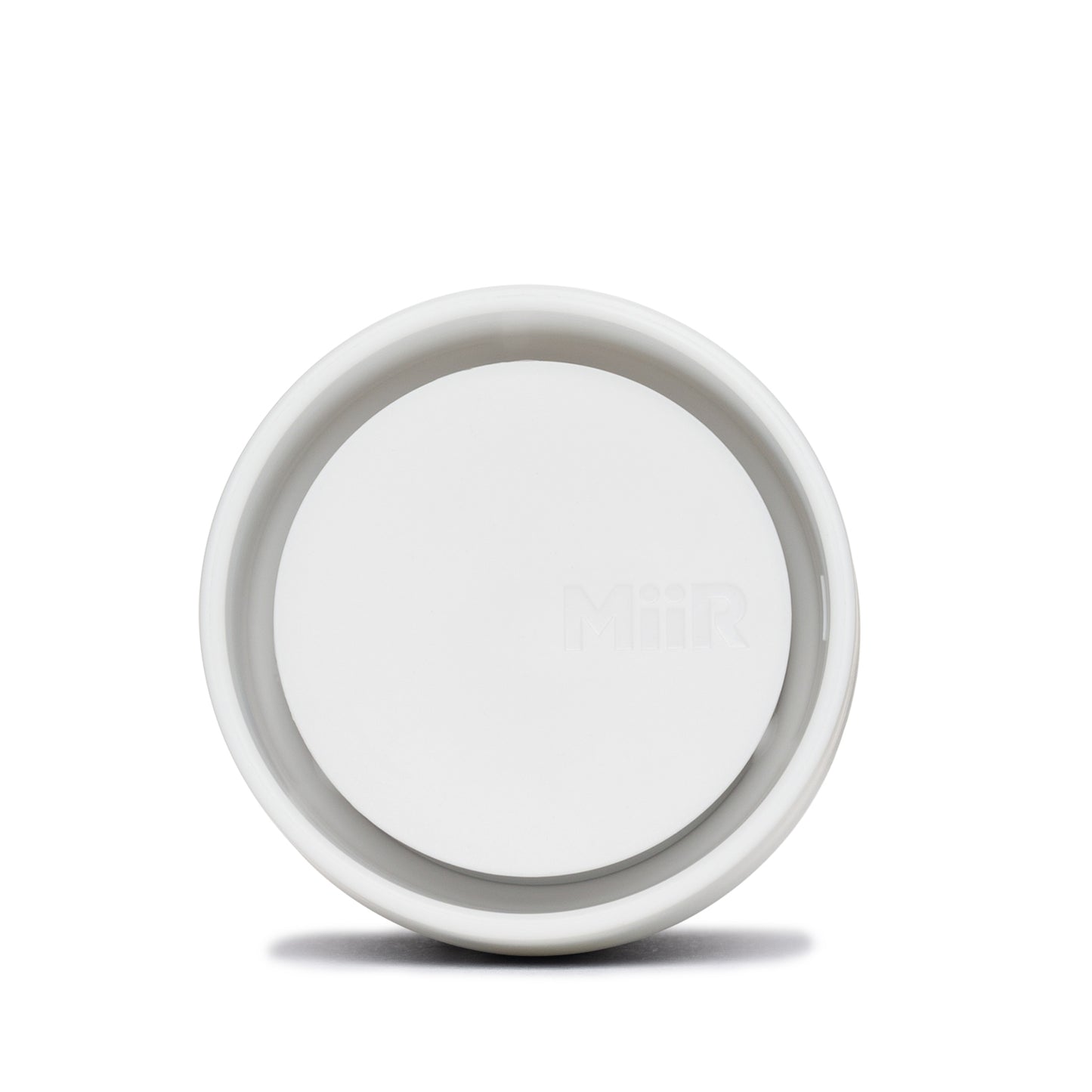 Top of MiiR 360 Traveler Lid in white.
