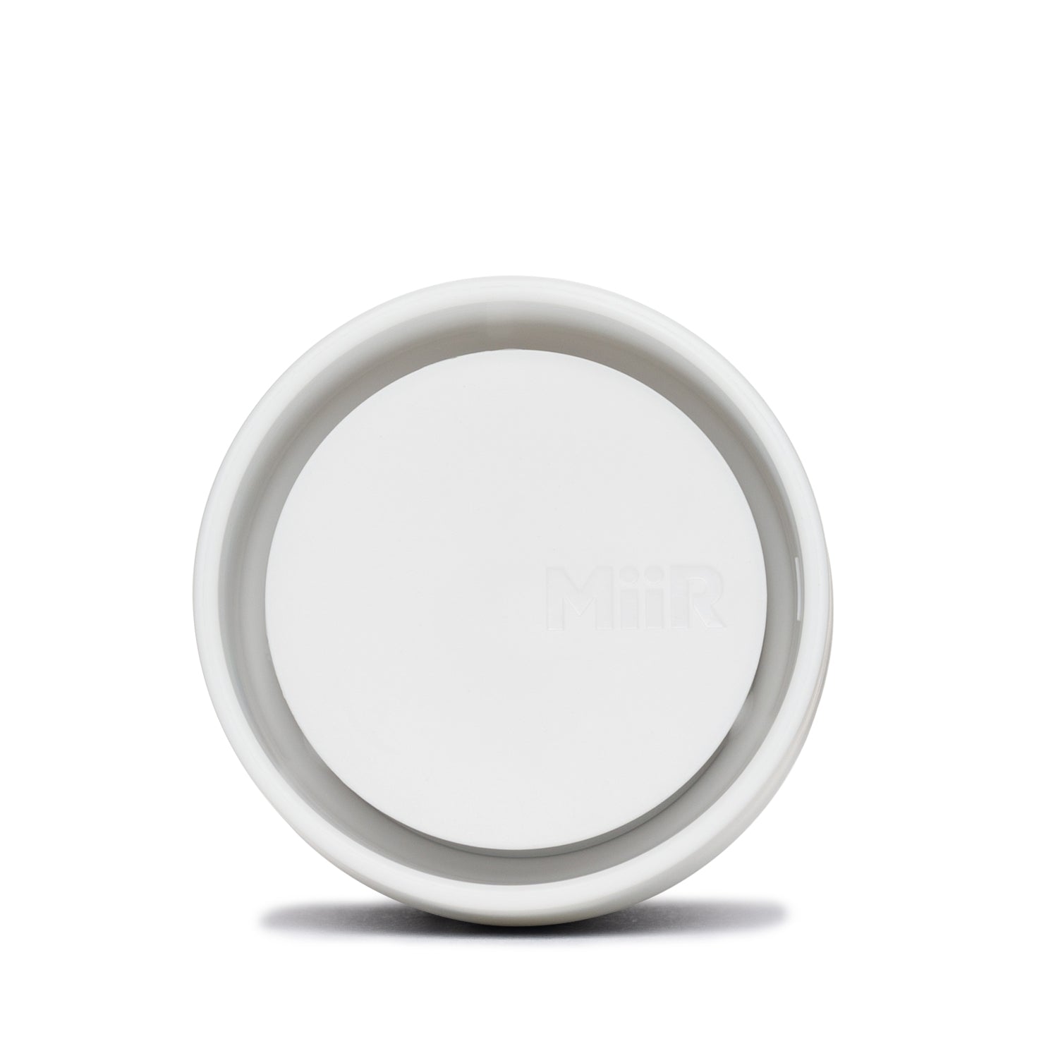 Top of MiiR 360 Traveler Lid in white.