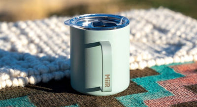 A MiiR Camp Cup in Sagebrush Green