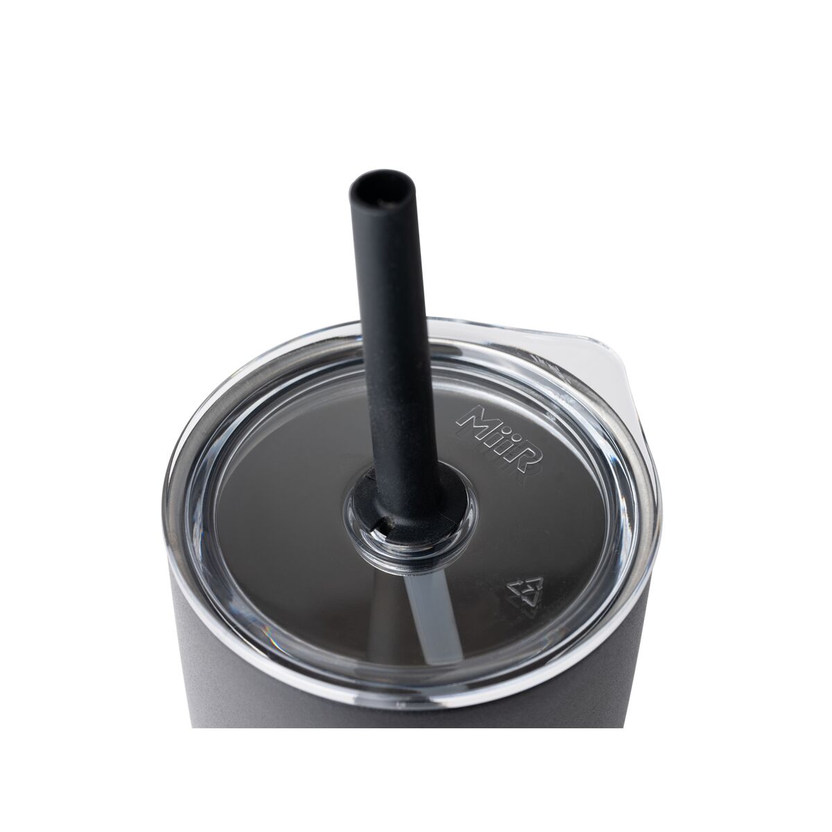 Top side of MiiR Press-fit Straw Tumbler Lid.